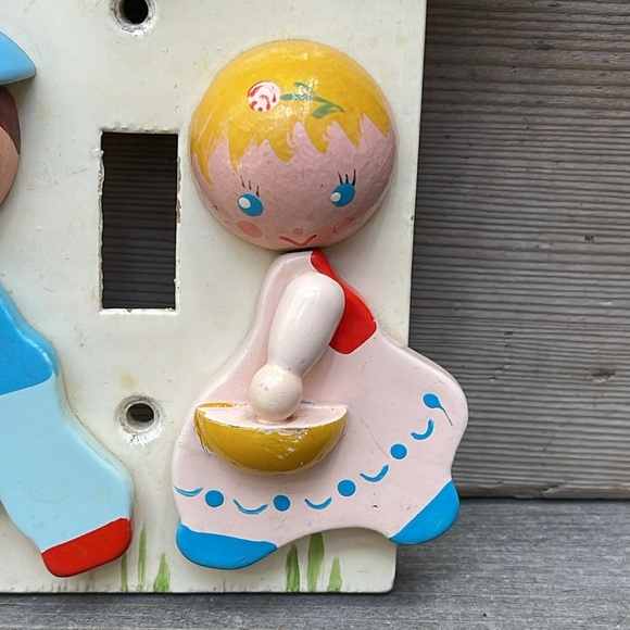 Vintage Baby Nursery Wood IRMI Light Switch Plate Cover - Picture 3 of 13